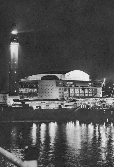 Southbank bei Nacht, 1951 von English Photographer